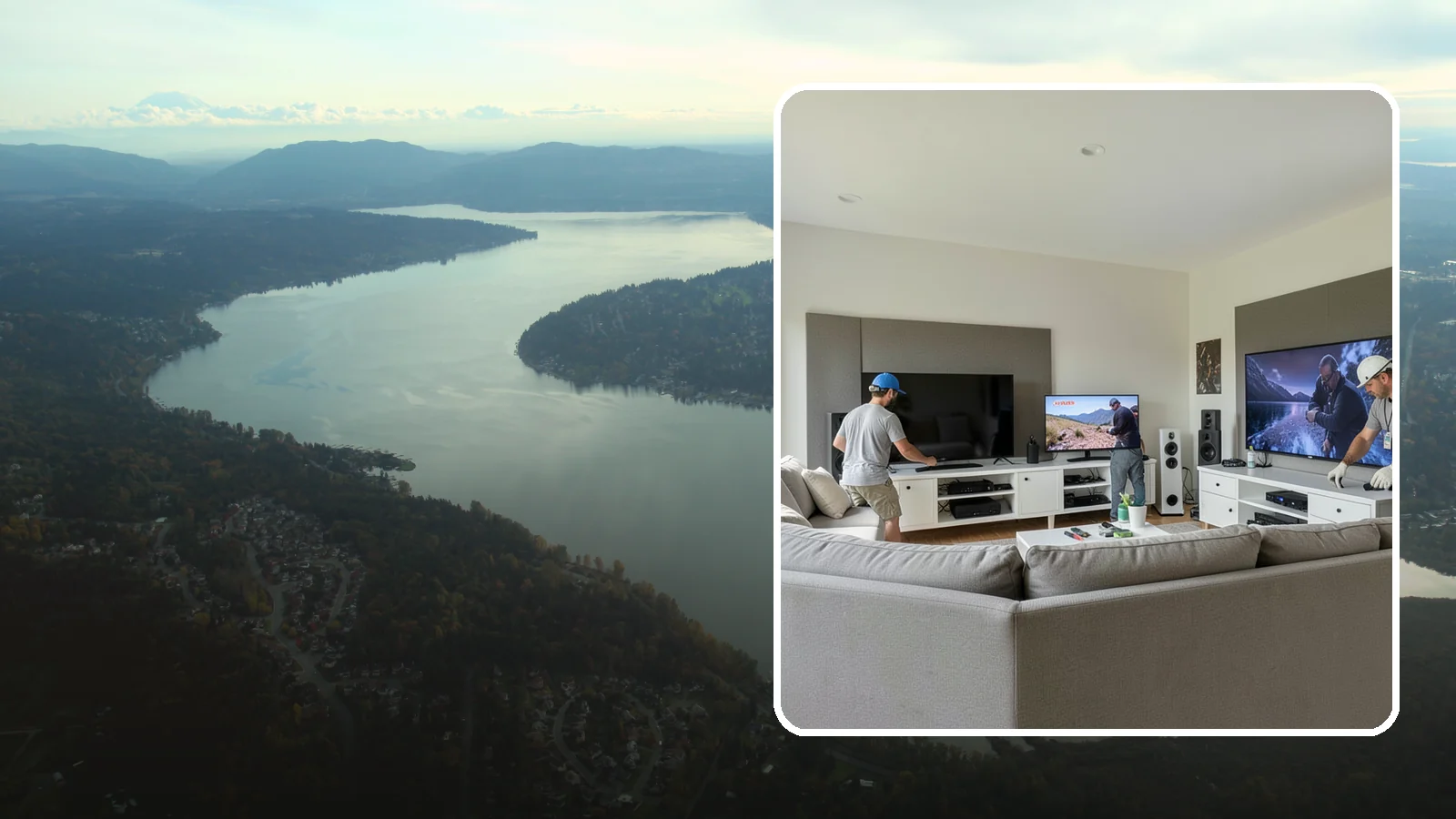 Media Room Construction in Sammamish, King County, WA - We create flexible media rooms that combine comfortable viewing, gaming, and gathering in one space.
