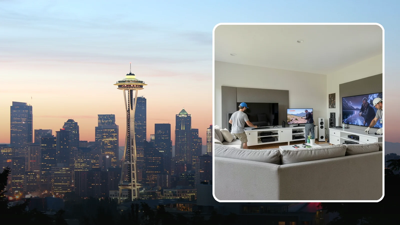 Media Room Construction in Seattle, King County, WA - We create flexible media rooms that combine comfortable viewing, gaming, and gathering in one space.