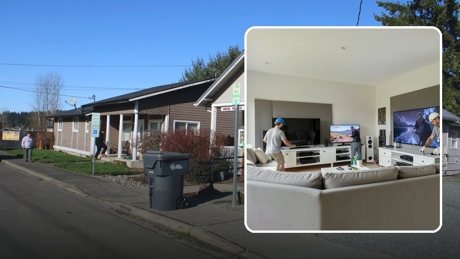 Media Room Construction in South Prairie, Pierce County, WA - We create flexible media rooms that combine comfortable viewing, gaming, and gathering in one space.