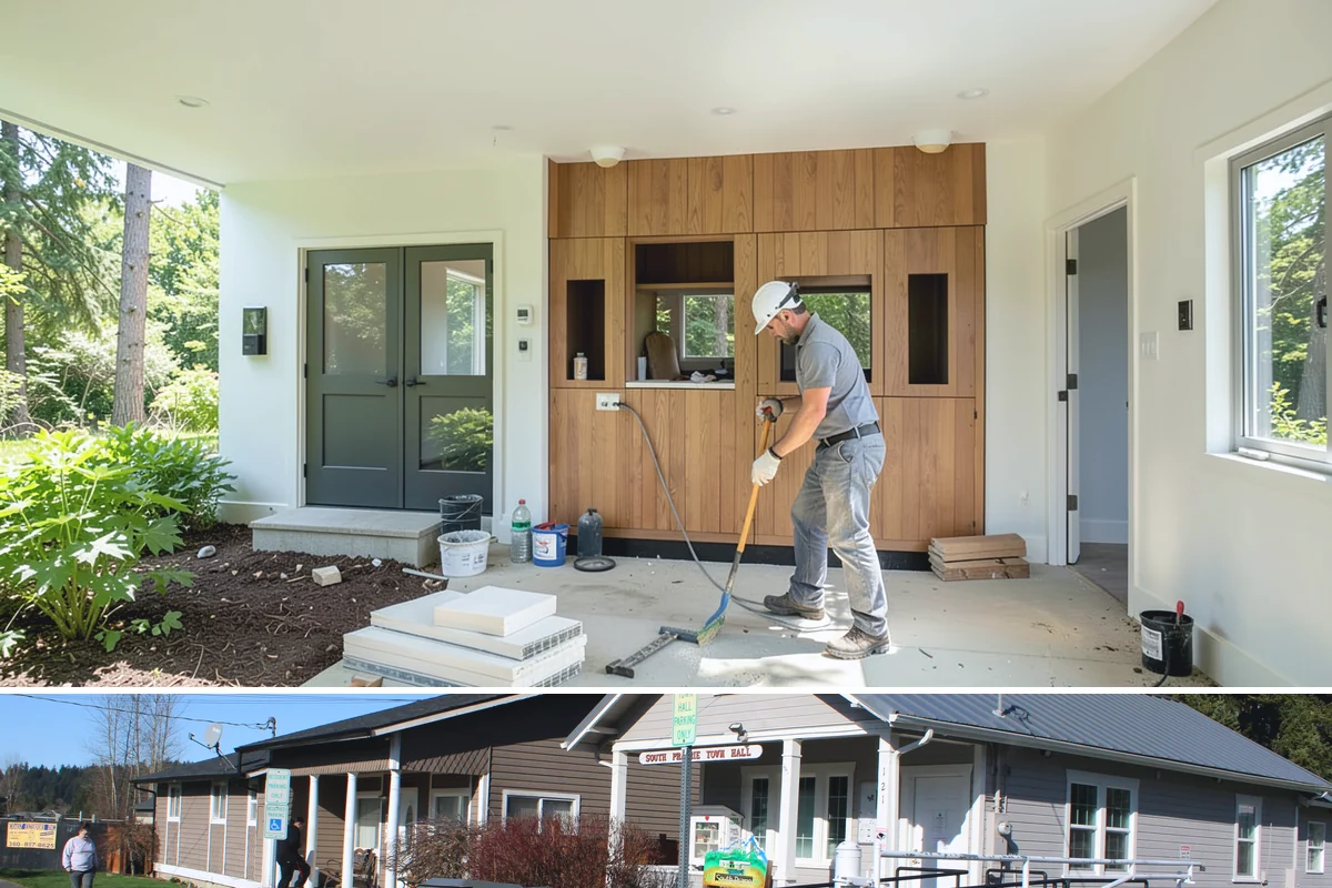 Media Room Construction in South Prairie, Pierce County, WA - Media room projects run year-round and make a great pre-winter upgrade for indoor entertainment.