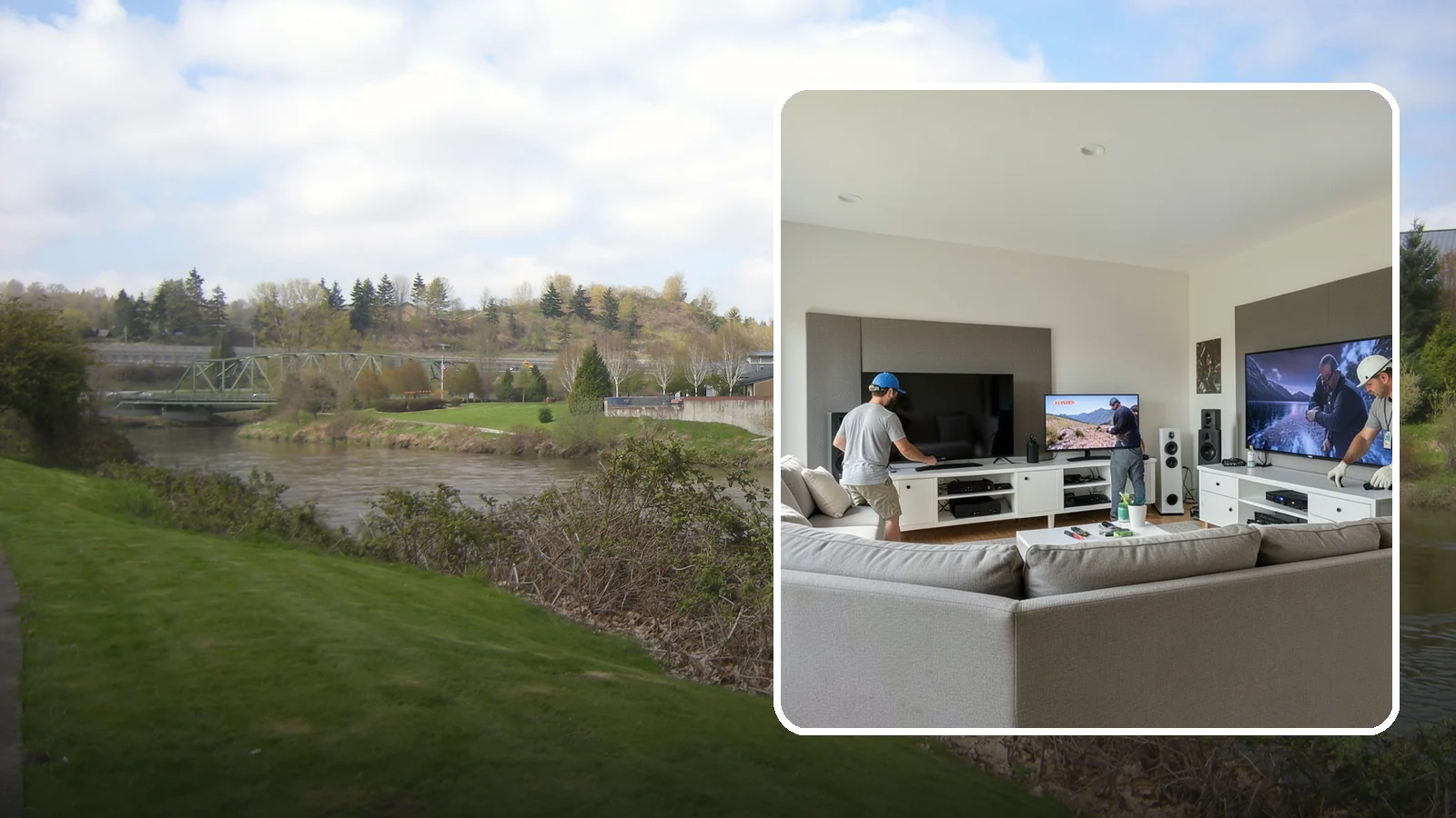Media Room Construction in Tukwila, King County, WA - We create flexible media rooms that combine comfortable viewing, gaming, and gathering in one space.