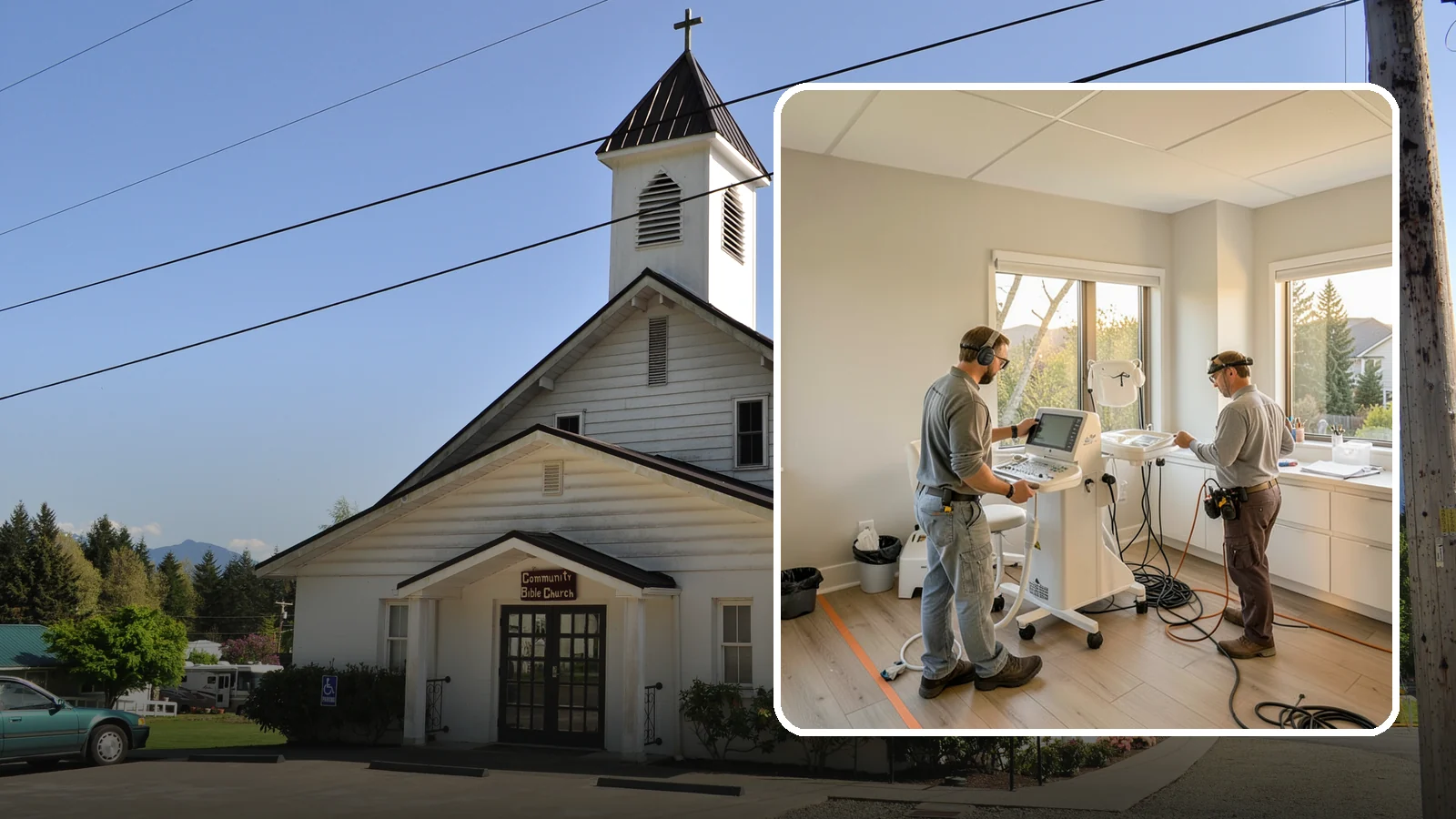 Medical Office Buildout in Concrete, Skagit County, WA - Construction of clinics and medical offices with specialized systems and code compliance.