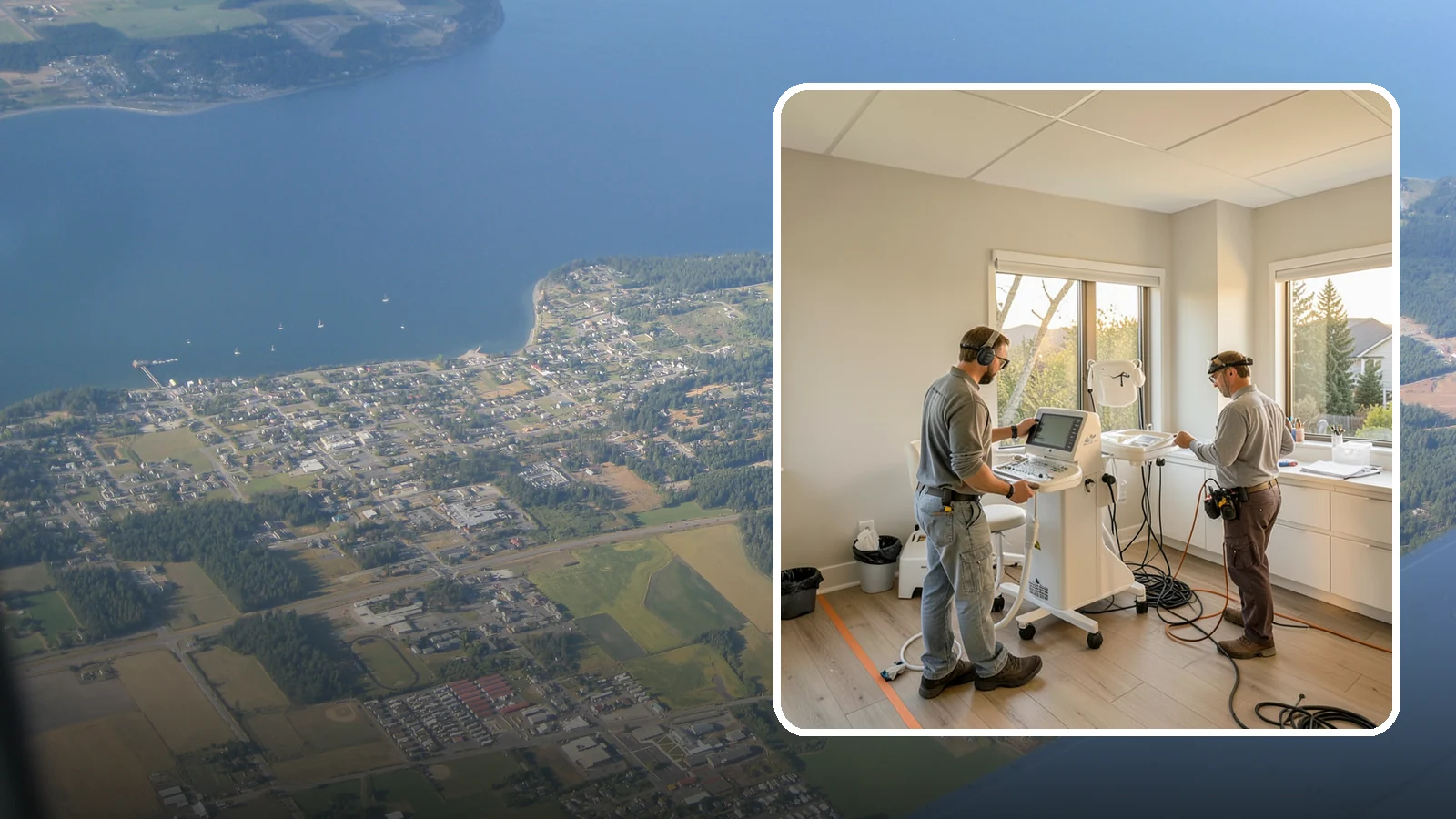 Medical Office Buildout in Coupeville, Island County, WA - Construction of clinics and medical offices with specialized systems and code compliance.