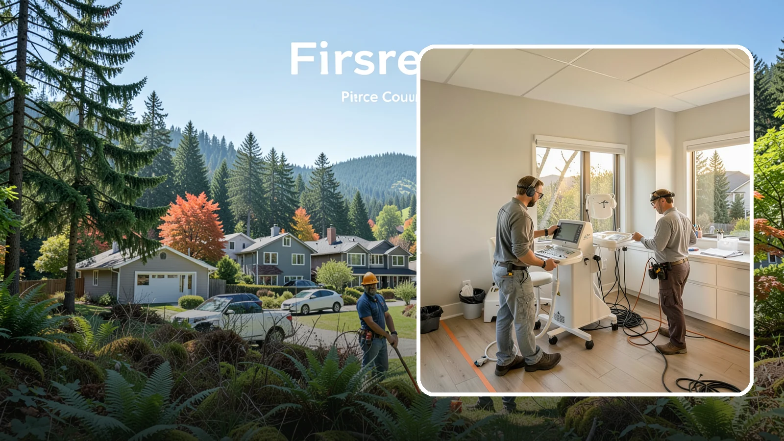 Medical Office Buildout in Fircrest, Pierce County, WA - Construction of clinics and medical offices with specialized systems and code compliance.