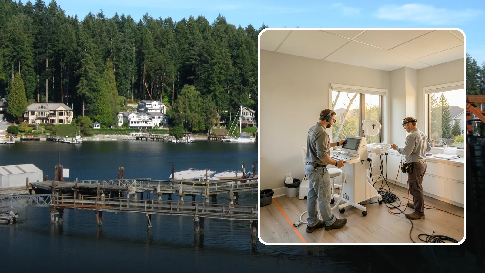 Medical Office Buildout in Gig Harbor, Pierce County, WA - Construction of clinics and medical offices with specialized systems and code compliance.