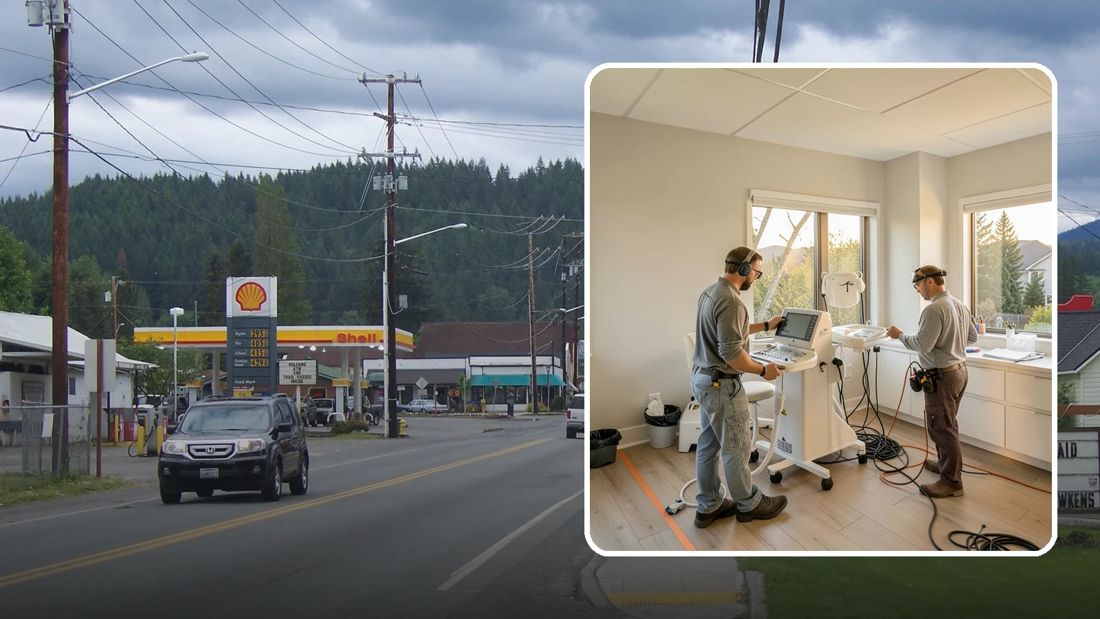 Medical Office Buildout in Granite Falls, Snohomish County, WA - Construction of clinics and medical offices with specialized systems and code compliance.