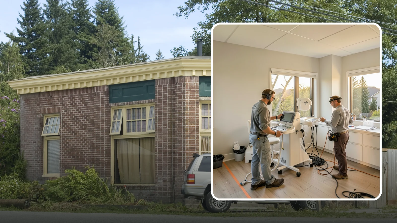 Medical Office Buildout in Hamilton, Skagit County, WA - Construction of clinics and medical offices with specialized systems and code compliance.
