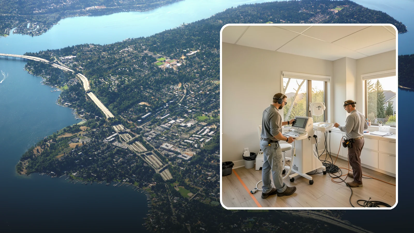Medical Office Buildout in Mercer Island, King County, WA - Construction of clinics and medical offices with specialized systems and code compliance.