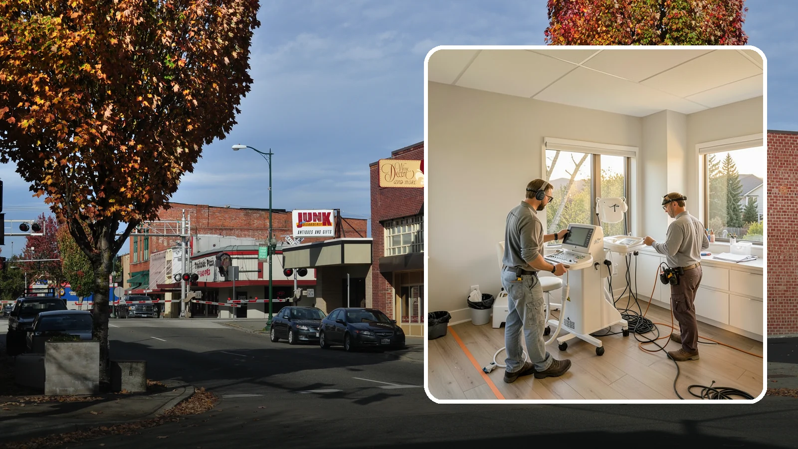 Medical Office Buildout in Puyallup, Pierce County, WA - Construction of clinics and medical offices with specialized systems and code compliance.