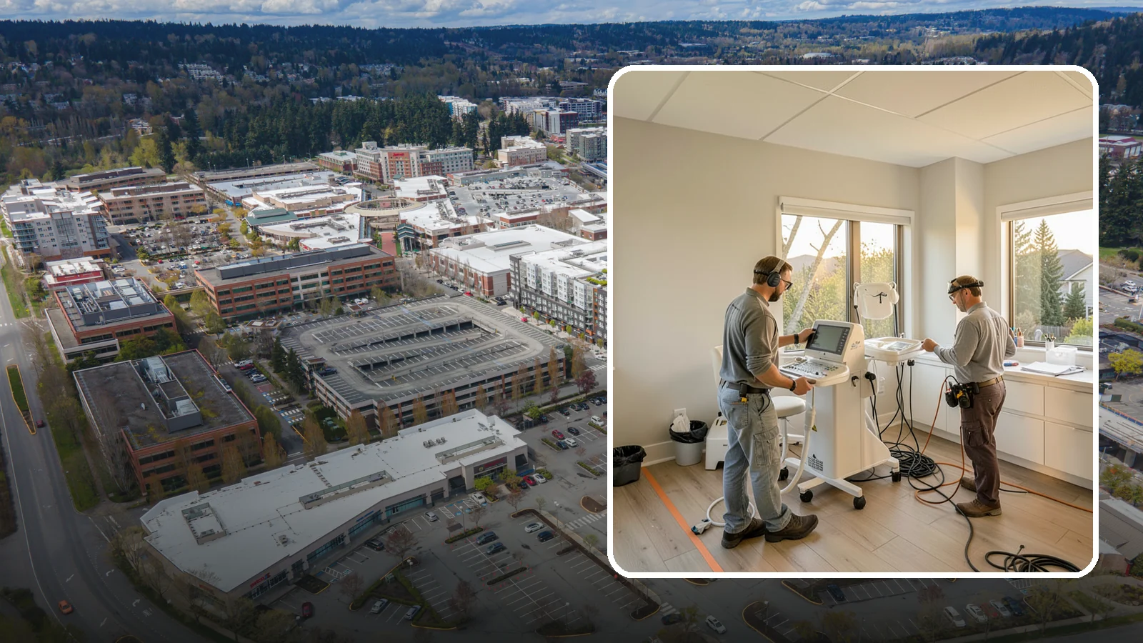 Medical Office Buildout in Redmond, King County, WA - Construction of clinics and medical offices with specialized systems and code compliance.