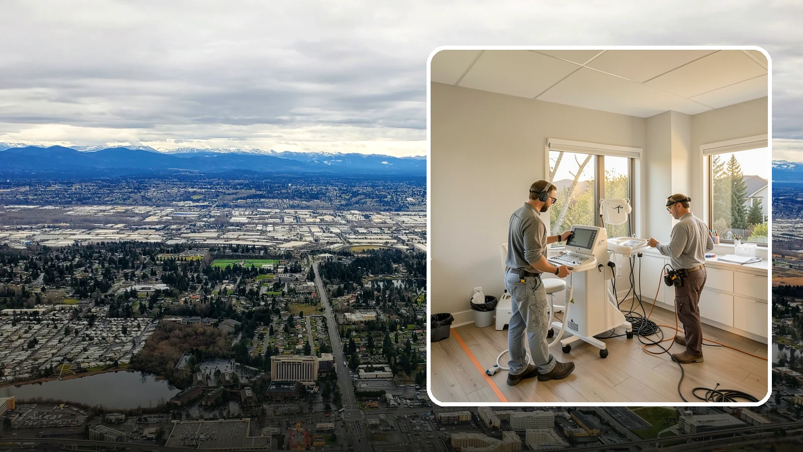 Medical Office Buildout in SeaTac, King County, WA - Construction of clinics and medical offices with specialized systems and code compliance.