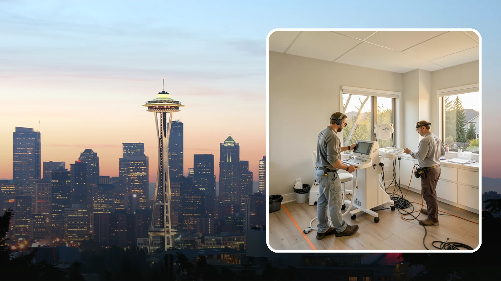 Medical Office Buildout in Seattle, King County, WA - Construction of clinics and medical offices with specialized systems and code compliance.