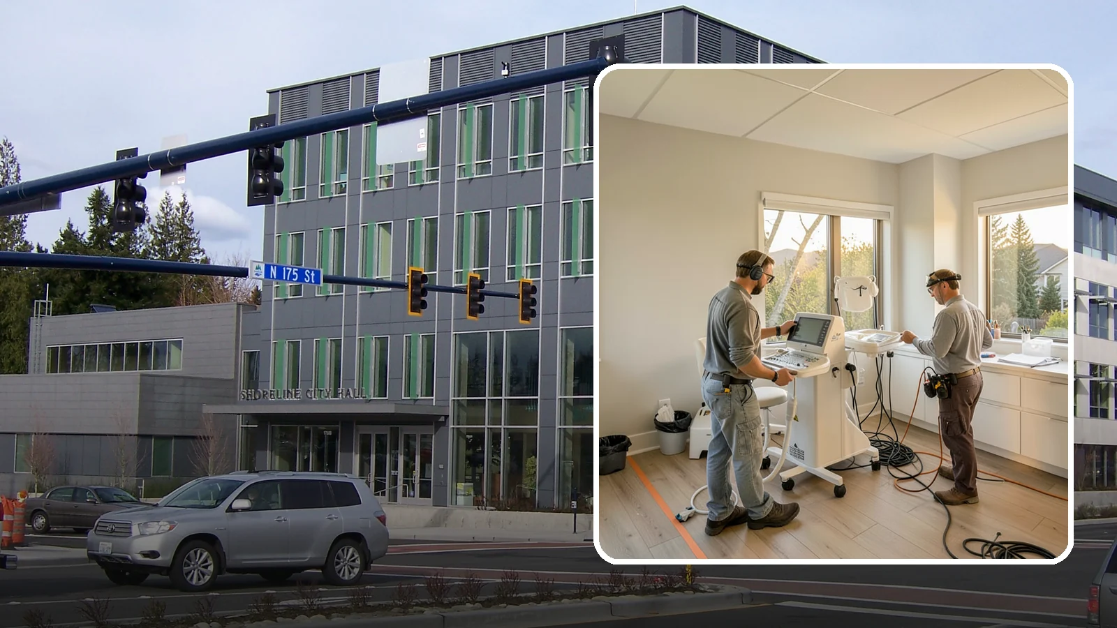 Medical Office Buildout in Shoreline, King County, WA - Construction of clinics and medical offices with specialized systems and code compliance.