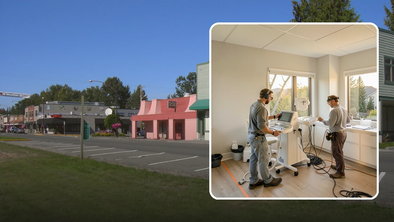 Medical Office Buildout in Snoqualmie, King County, WA - Construction of clinics and medical offices with specialized systems and code compliance.