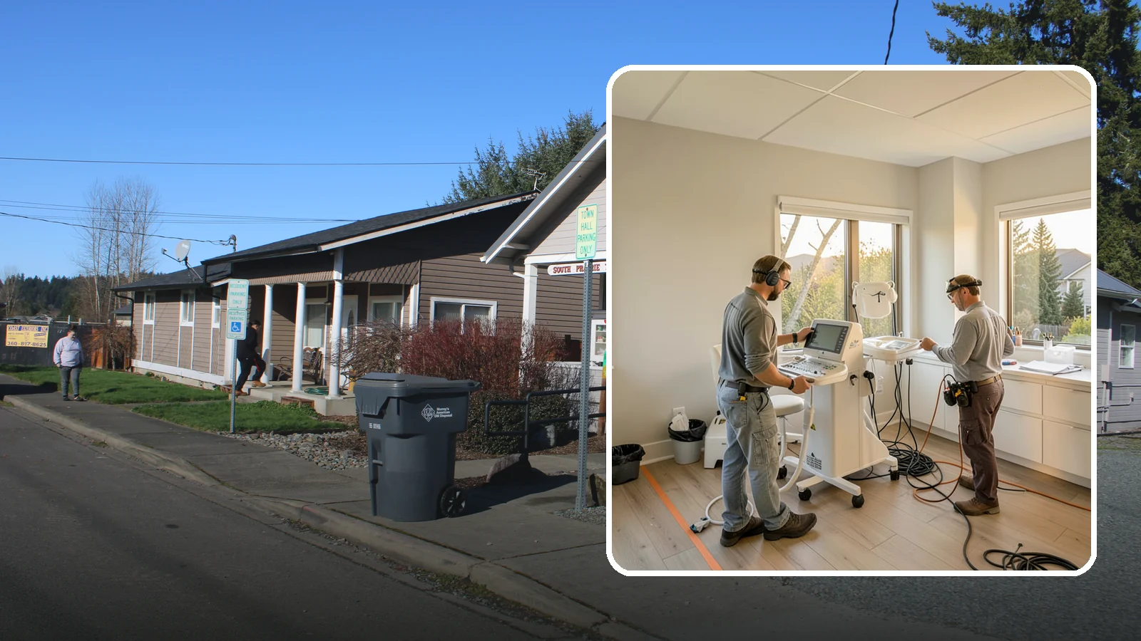 Medical Office Buildout in South Prairie, Pierce County, WA - Construction of clinics and medical offices with specialized systems and code compliance.