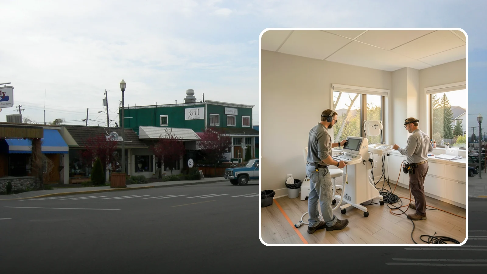 Medical Office Buildout in Stanwood, Snohomish County, WA - Construction of clinics and medical offices with specialized systems and code compliance.