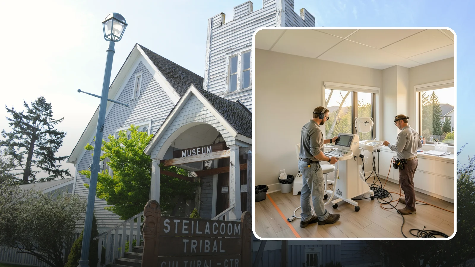 Medical Office Buildout in Steilacoom, Pierce County, WA - Construction of clinics and medical offices with specialized systems and code compliance.