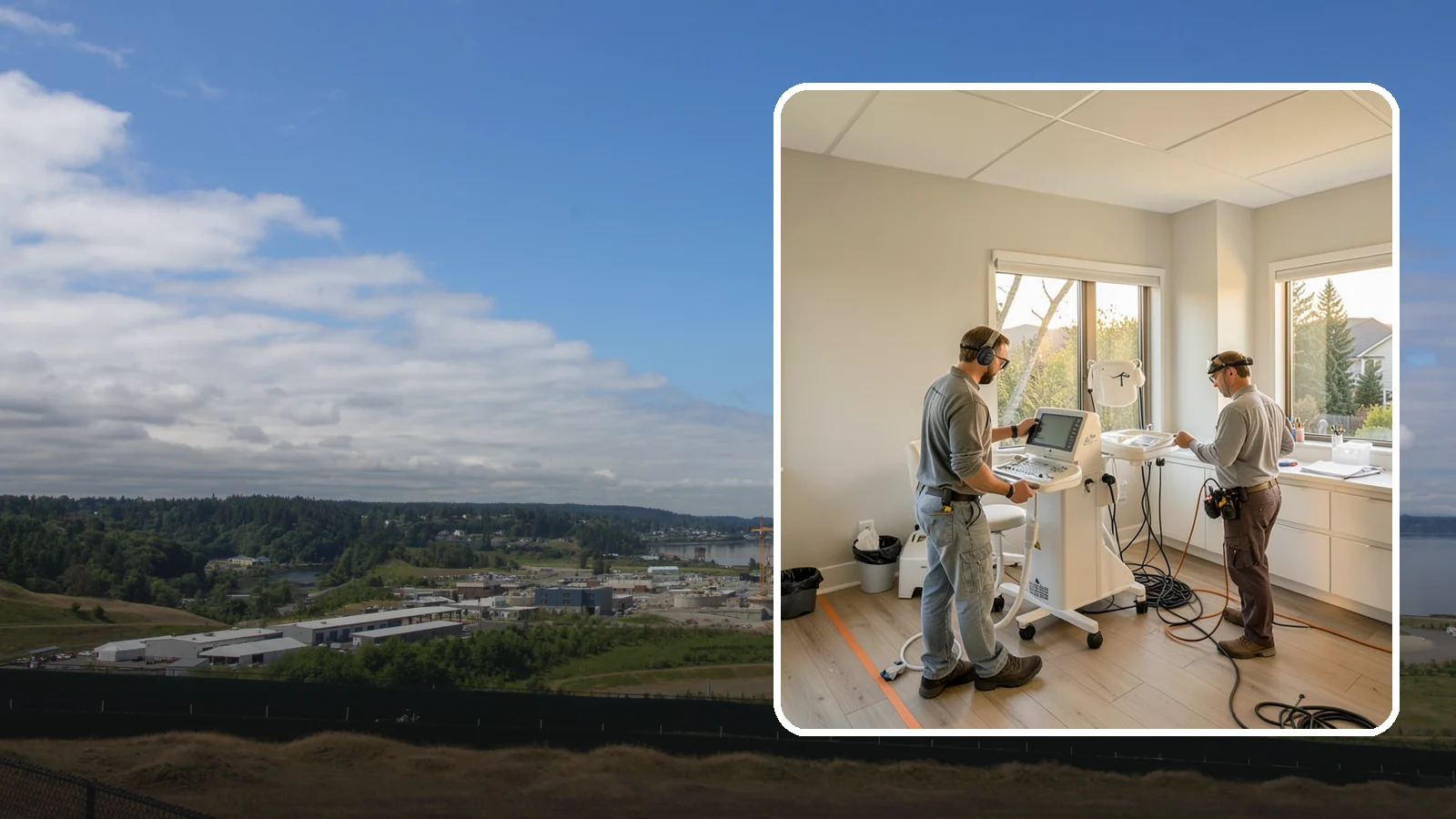 Medical Office Buildout in University Place, Pierce County, WA - Construction of clinics and medical offices with specialized systems and code compliance.