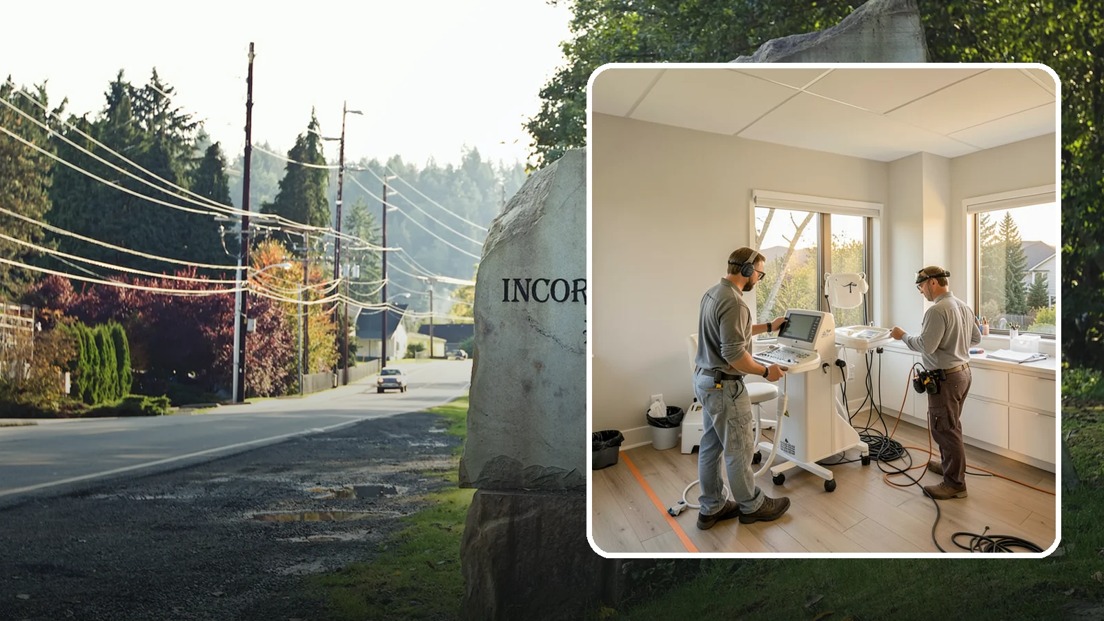 Medical Office Buildout in Wilkeson, Pierce County, WA - Construction of clinics and medical offices with specialized systems and code compliance.