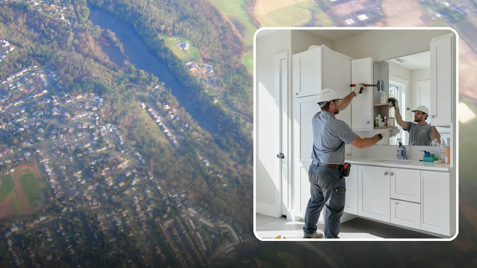 Medicine Cabinet Installation in Algona, King County, WA - A medicine cabinet installation adds recessed or surface-mounted storage behind a mirrored door.