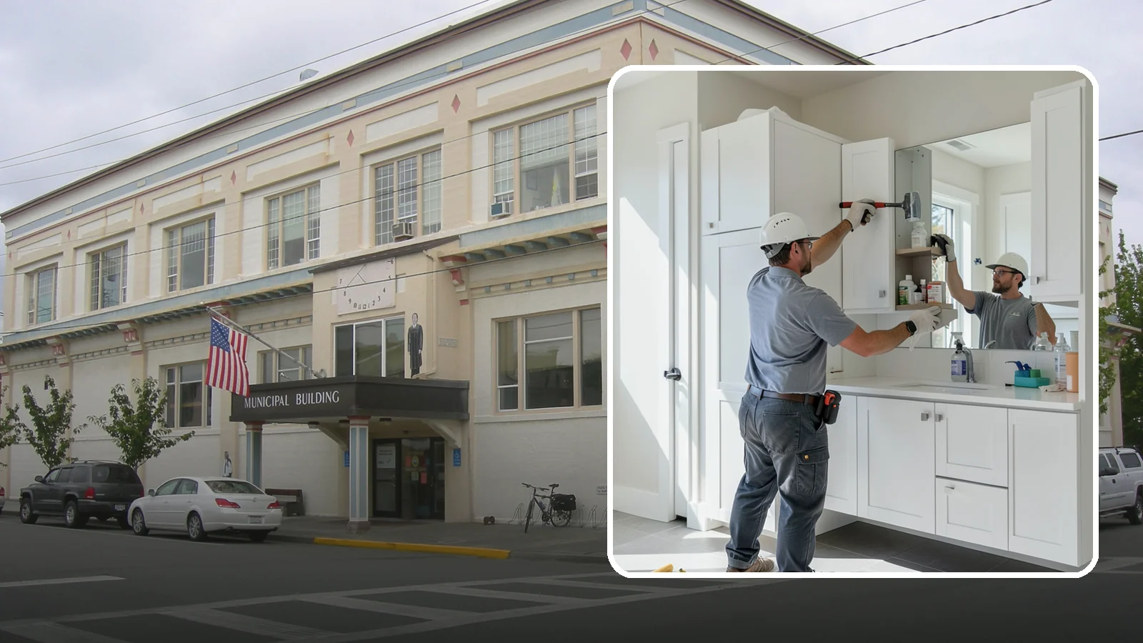 Medicine Cabinet Installation in Anacortes, Skagit County, WA - A medicine cabinet installation adds recessed or surface-mounted storage behind a mirrored door.