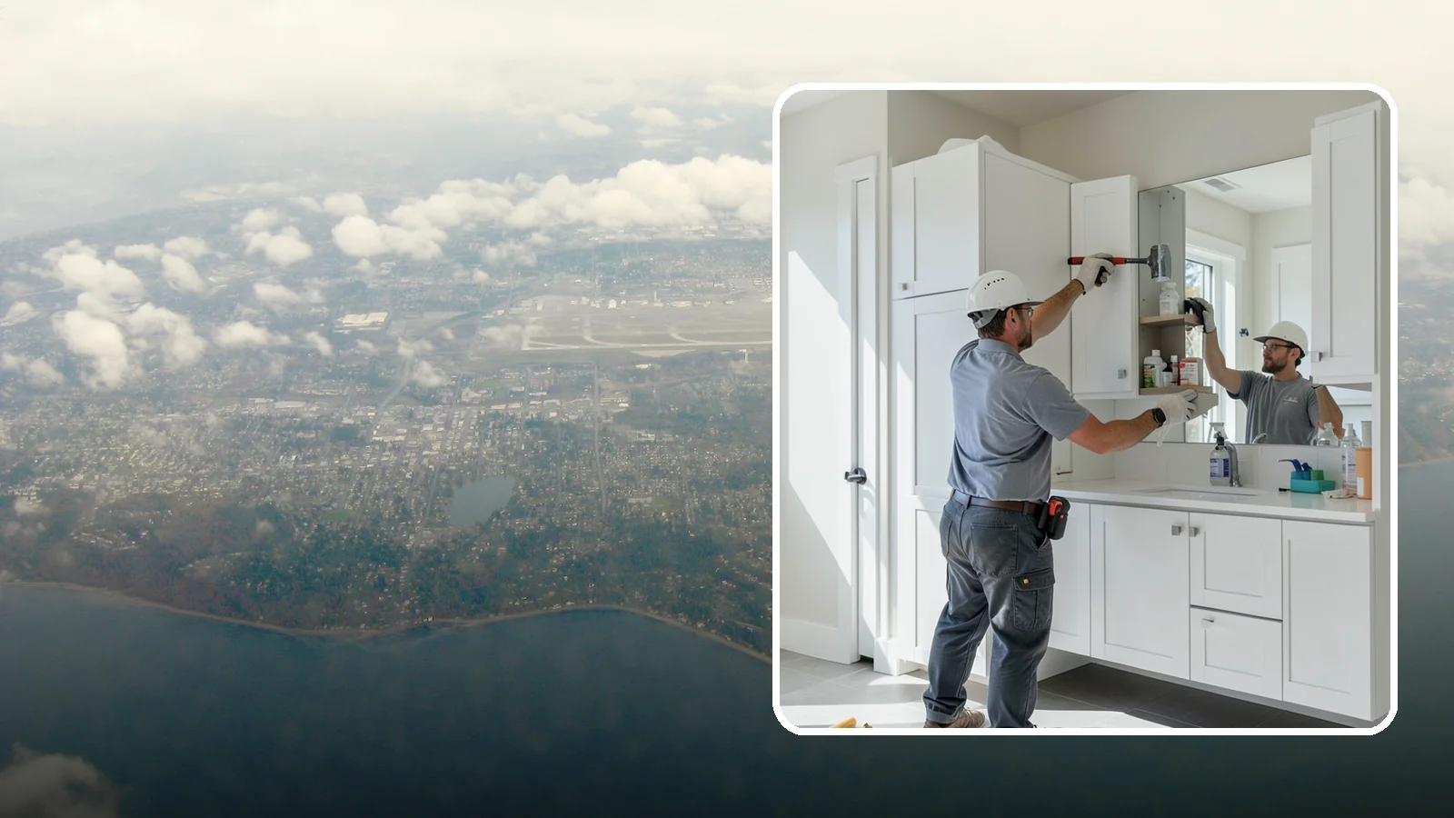 Medicine Cabinet Installation in Burien, King County, WA - A medicine cabinet installation adds recessed or surface-mounted storage behind a mirrored door.