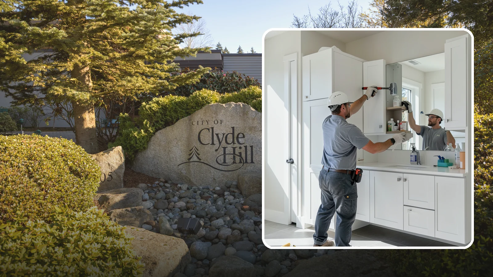 Medicine Cabinet Installation in Clyde Hill, King County, WA - A medicine cabinet installation adds recessed or surface-mounted storage behind a mirrored door.