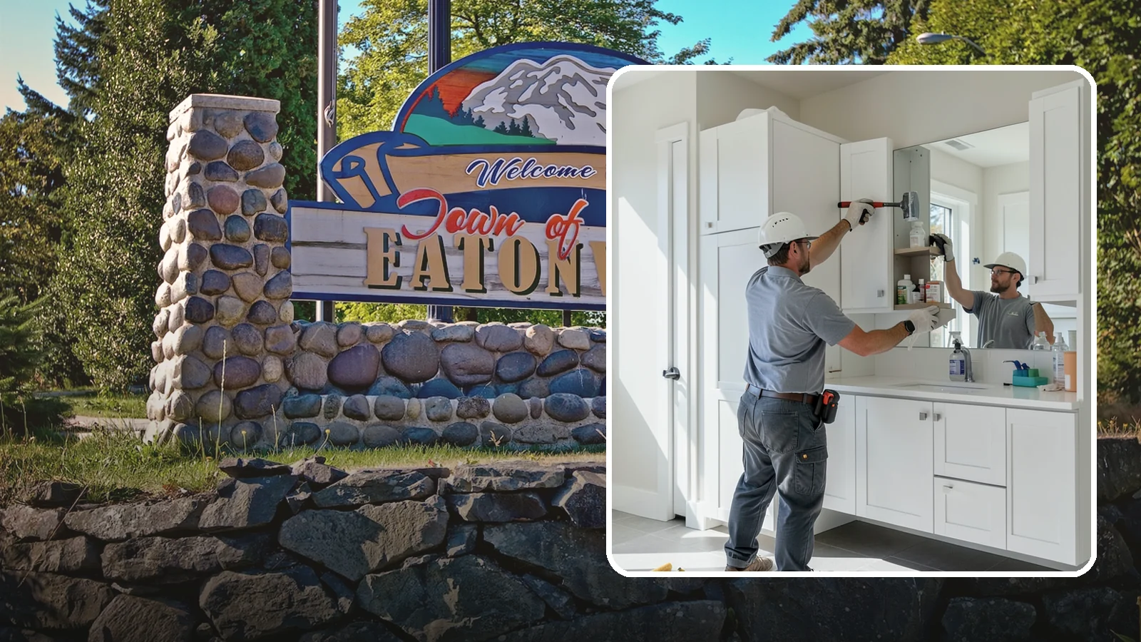 Medicine Cabinet Installation in Eatonville, Pierce County, WA - A medicine cabinet installation adds recessed or surface-mounted storage behind a mirrored door.