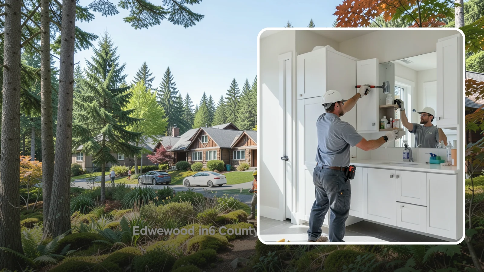 Medicine Cabinet Installation in Edgewood, Pierce County, WA - A medicine cabinet installation adds recessed or surface-mounted storage behind a mirrored door.