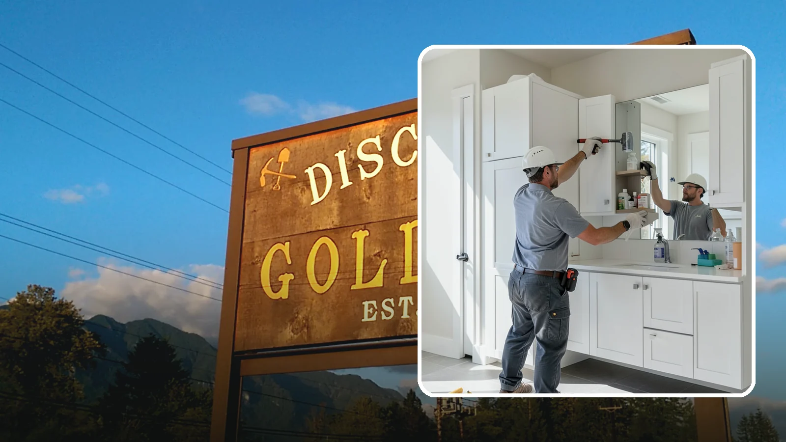 Medicine Cabinet Installation in Gold Bar, Snohomish County, WA - A medicine cabinet installation adds recessed or surface-mounted storage behind a mirrored door.