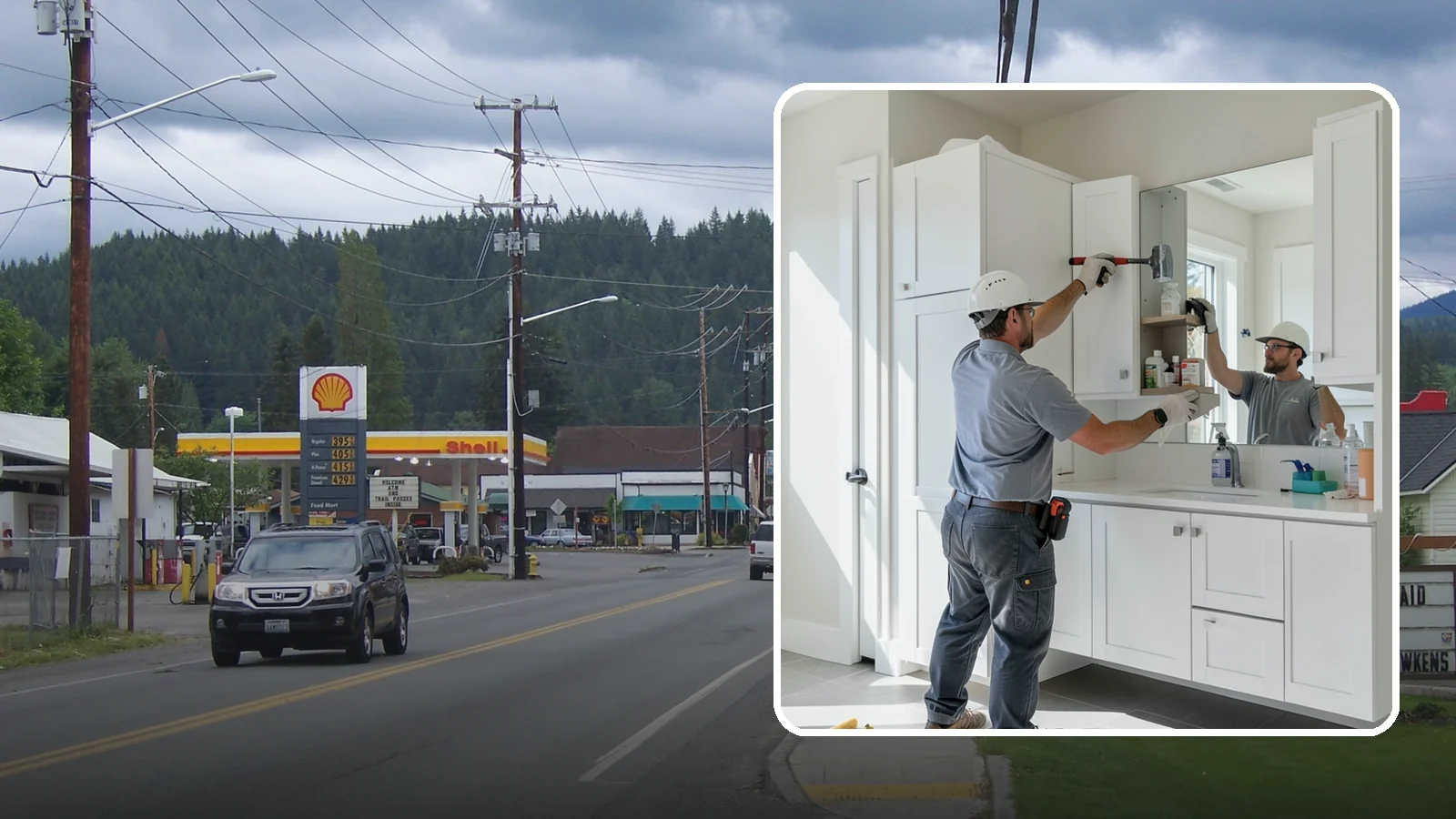 Medicine Cabinet Installation in Granite Falls, Snohomish County, WA - A medicine cabinet installation adds recessed or surface-mounted storage behind a mirrored door.