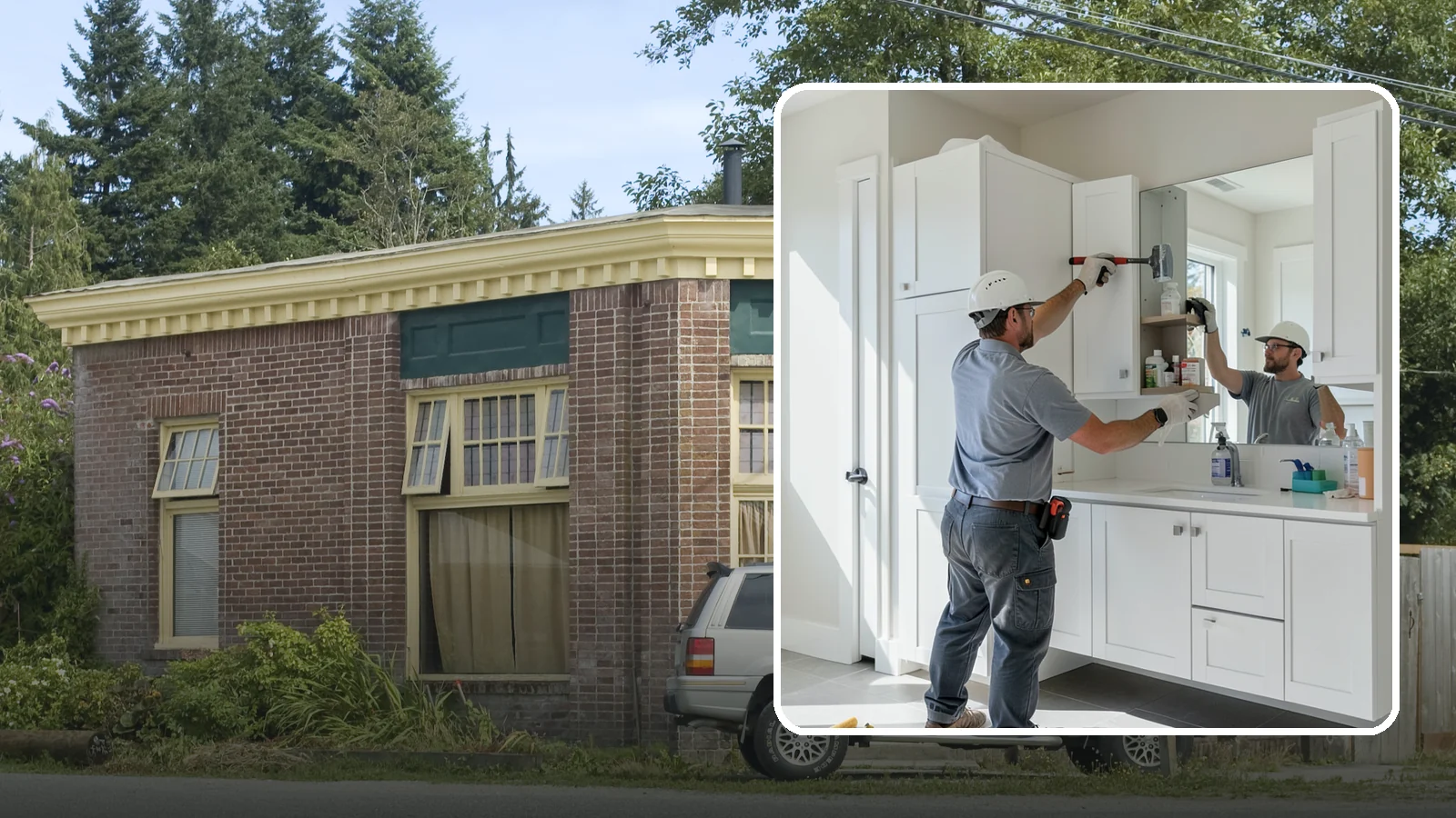 Medicine Cabinet Installation in Hamilton, Skagit County, WA - A medicine cabinet installation adds recessed or surface-mounted storage behind a mirrored door.