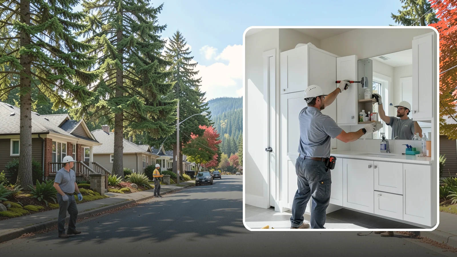 Medicine Cabinet Installation in Hunts Point, King County, WA - A medicine cabinet installation adds recessed or surface-mounted storage behind a mirrored door.