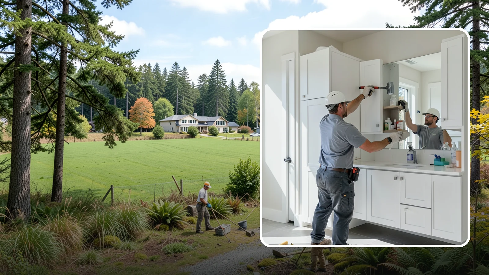 Medicine Cabinet Installation in Lyman, Skagit County, WA - A medicine cabinet installation adds recessed or surface-mounted storage behind a mirrored door.