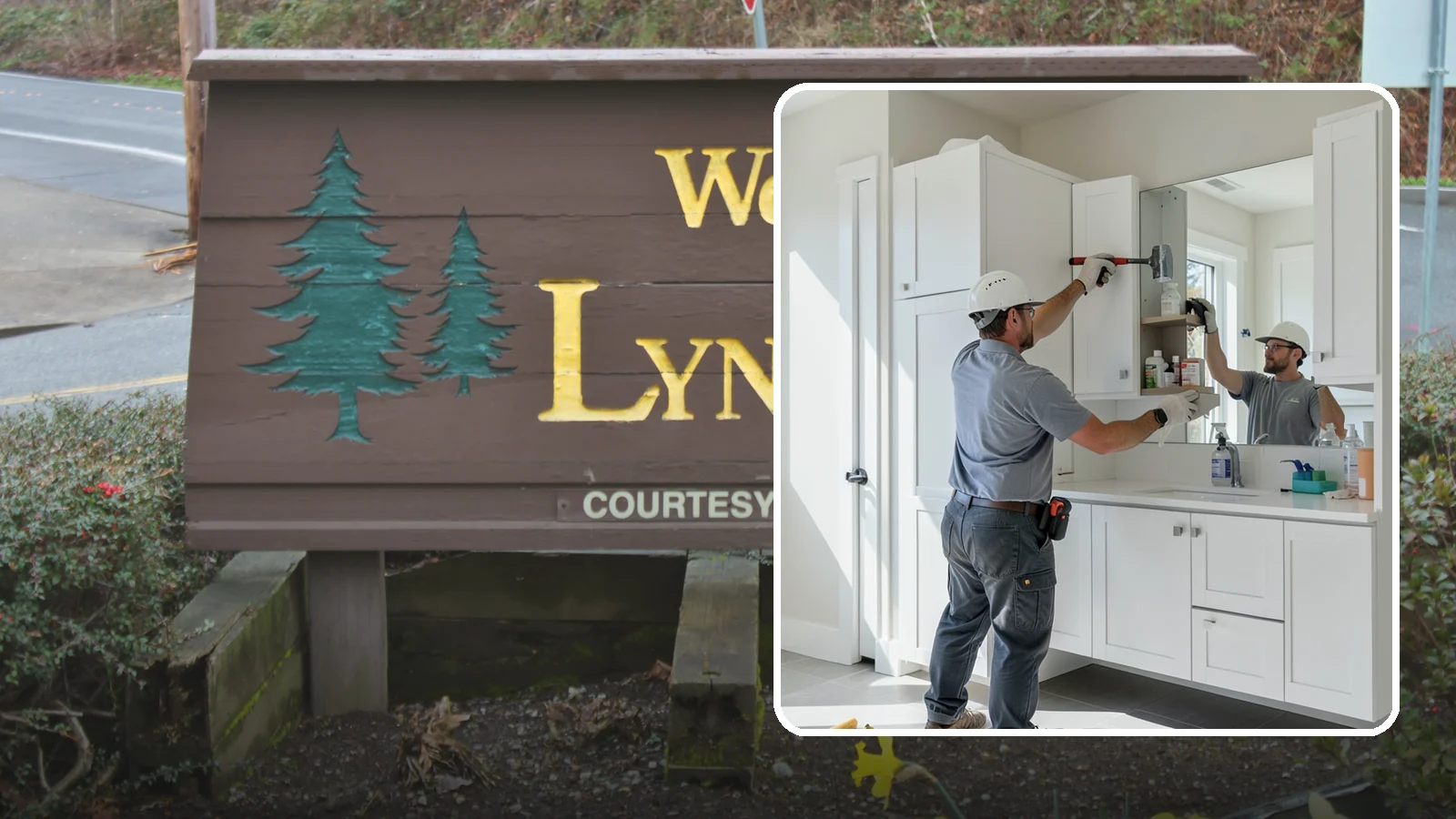 Medicine Cabinet Installation in Lynnwood, Snohomish County, WA - A medicine cabinet installation adds recessed or surface-mounted storage behind a mirrored door.