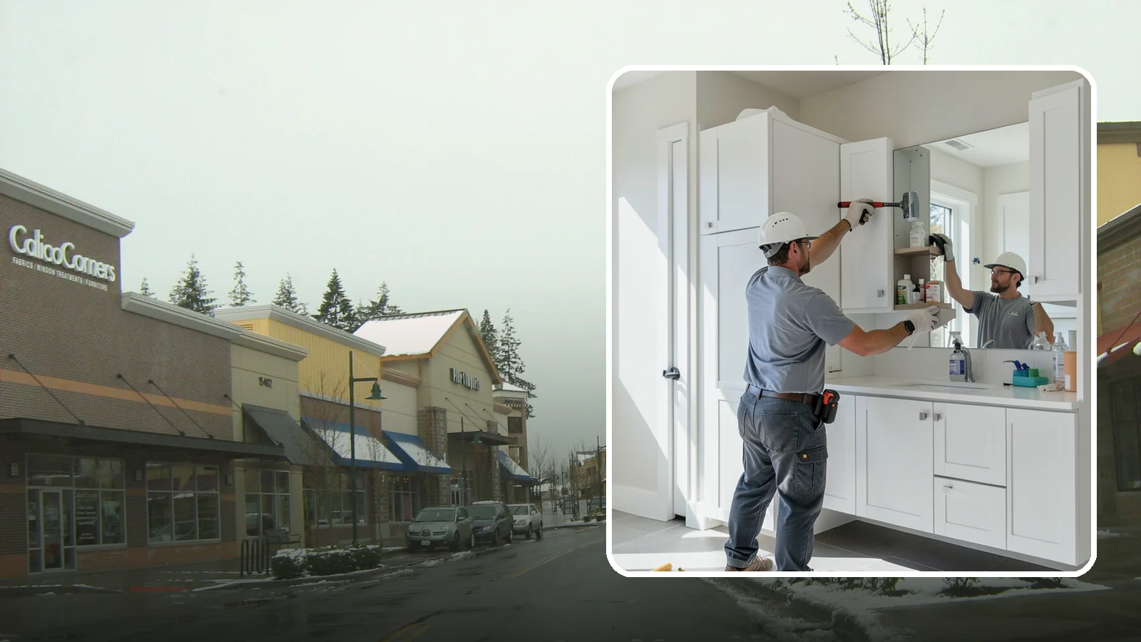 Medicine Cabinet Installation in Mill Creek, Snohomish County, WA - A medicine cabinet installation adds recessed or surface-mounted storage behind a mirrored door.
