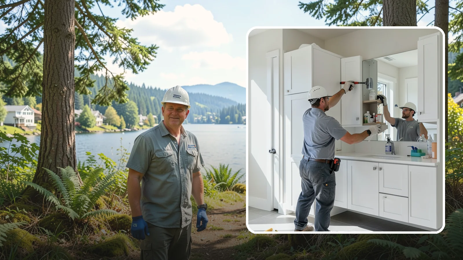 Medicine Cabinet Installation in Milton, King County, WA - A medicine cabinet installation adds recessed or surface-mounted storage behind a mirrored door.