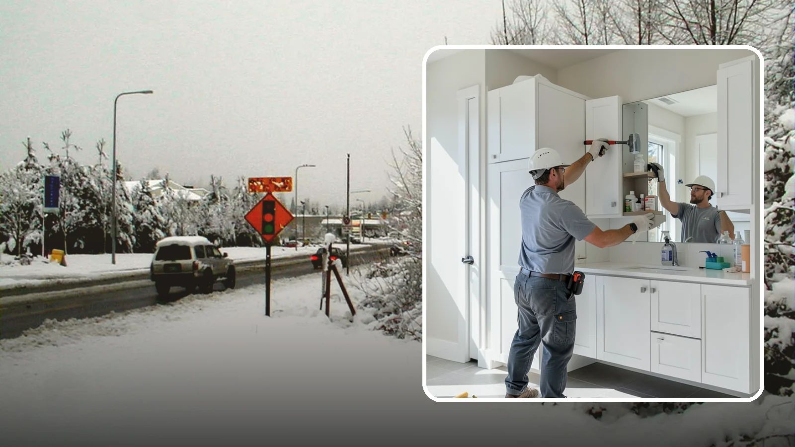 Medicine Cabinet Installation in Newcastle, King County, WA - A medicine cabinet installation adds recessed or surface-mounted storage behind a mirrored door.
