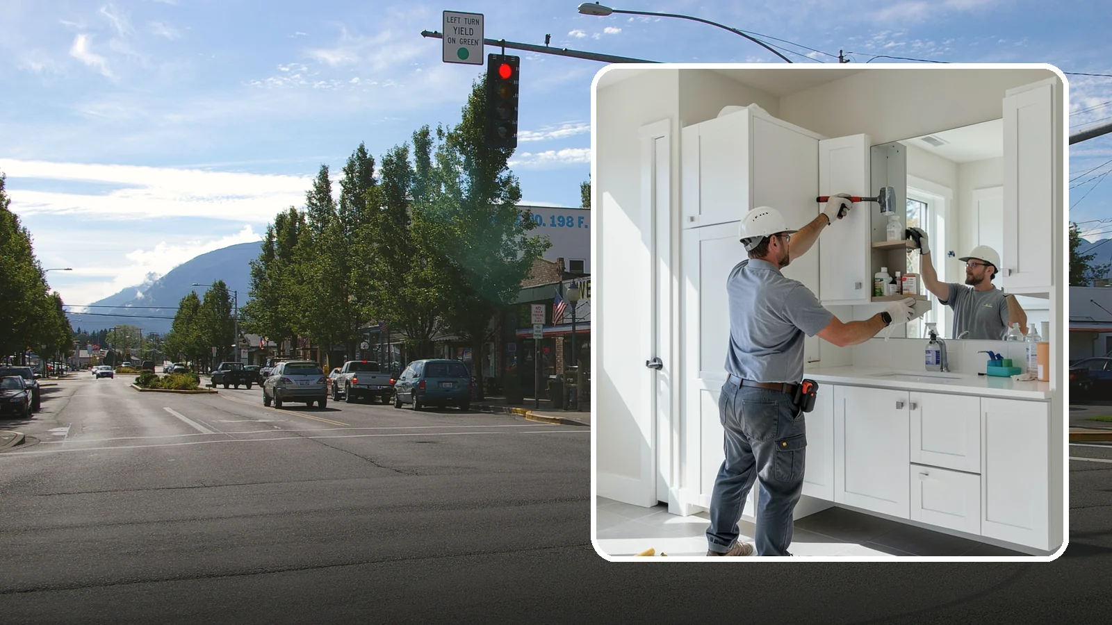 Medicine Cabinet Installation in North Bend, King County, WA - A medicine cabinet installation adds recessed or surface-mounted storage behind a mirrored door.