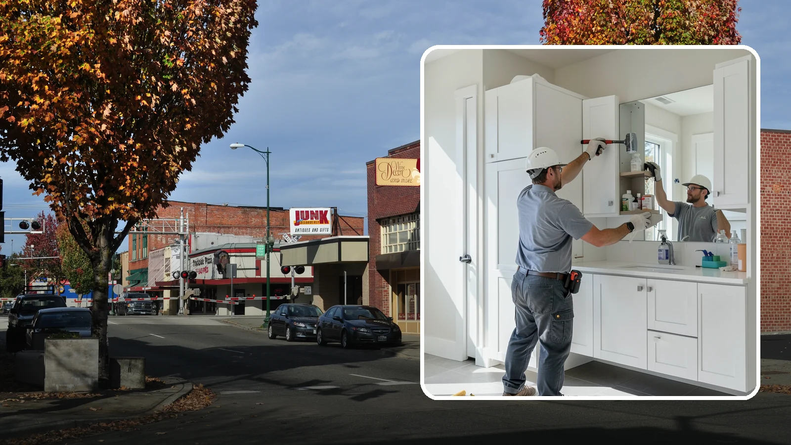 Medicine Cabinet Installation in Puyallup, Pierce County, WA - A medicine cabinet installation adds recessed or surface-mounted storage behind a mirrored door.