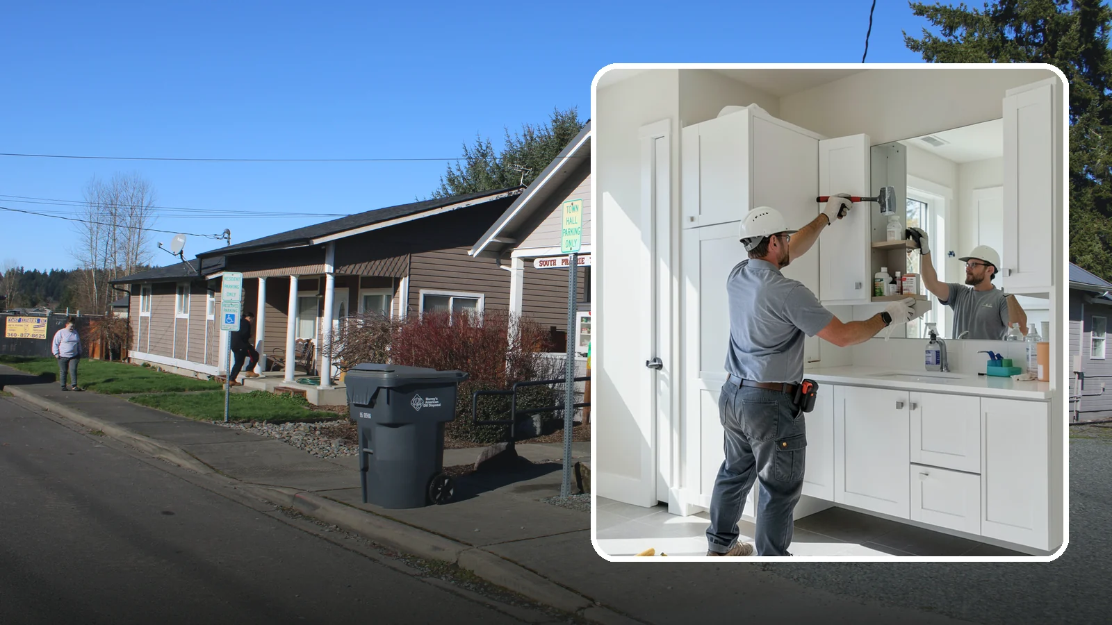 Medicine Cabinet Installation in South Prairie, Pierce County, WA - A medicine cabinet installation adds recessed or surface-mounted storage behind a mirrored door.