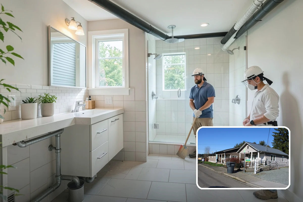 Medicine Cabinet Installation in South Prairie, Pierce County, WA - Combines storage with a mirror