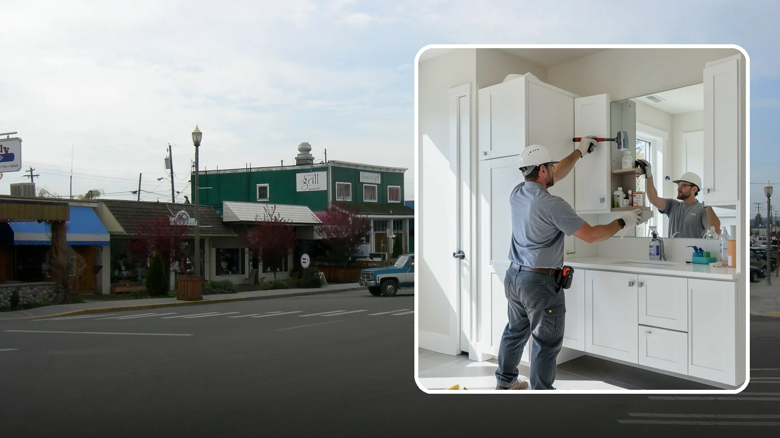 Medicine Cabinet Installation in Stanwood, Snohomish County, WA - A medicine cabinet installation adds recessed or surface-mounted storage behind a mirrored door.