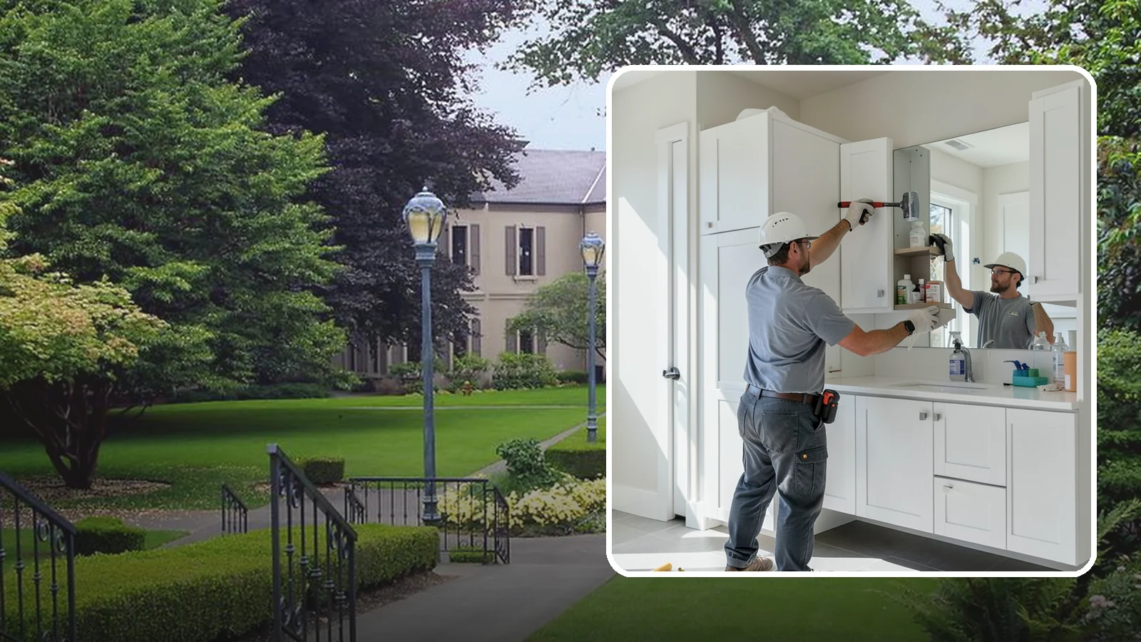 Medicine Cabinet Installation in Woodinville, King County, WA - A medicine cabinet installation adds recessed or surface-mounted storage behind a mirrored door.