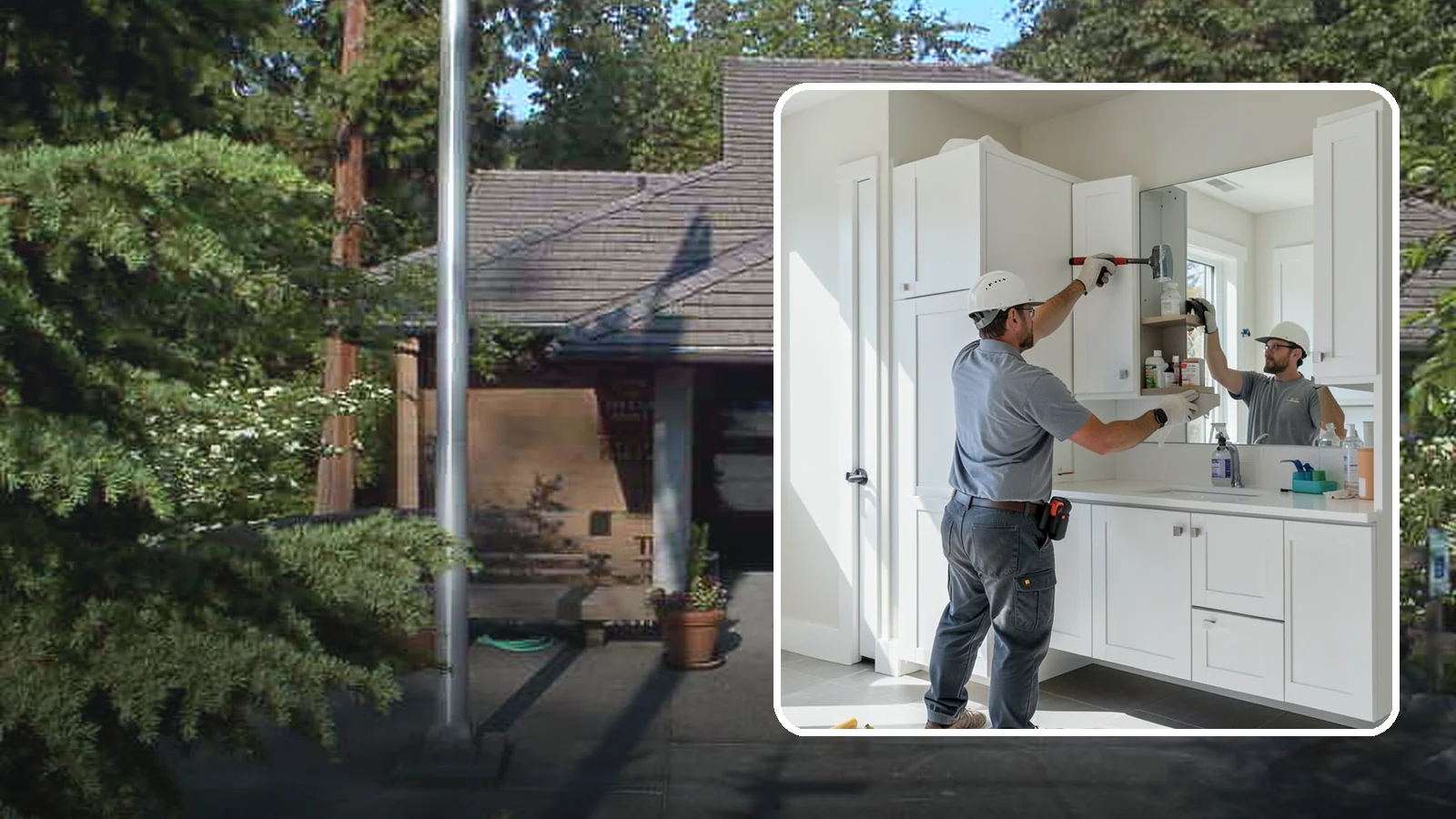 Medicine Cabinet Installation in Yarrow Point, King County, WA - A medicine cabinet installation adds recessed or surface-mounted storage behind a mirrored door.