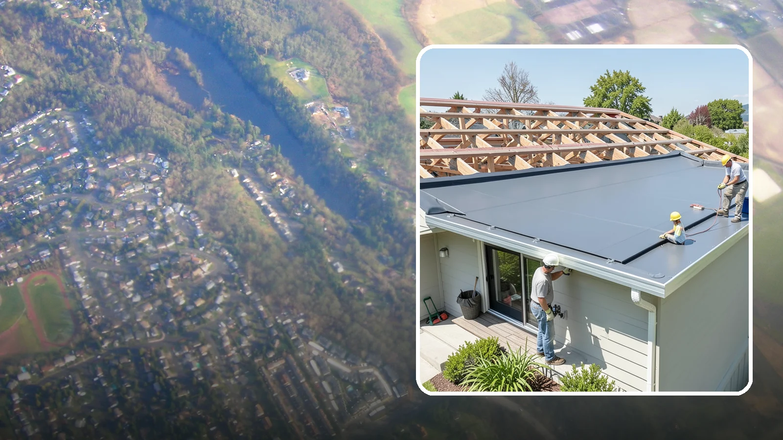 Membrane Roof Installation in Algona, King County, WA - A seamless single-ply membrane roof engineered for watertight performance on flat and low-slope surfaces.