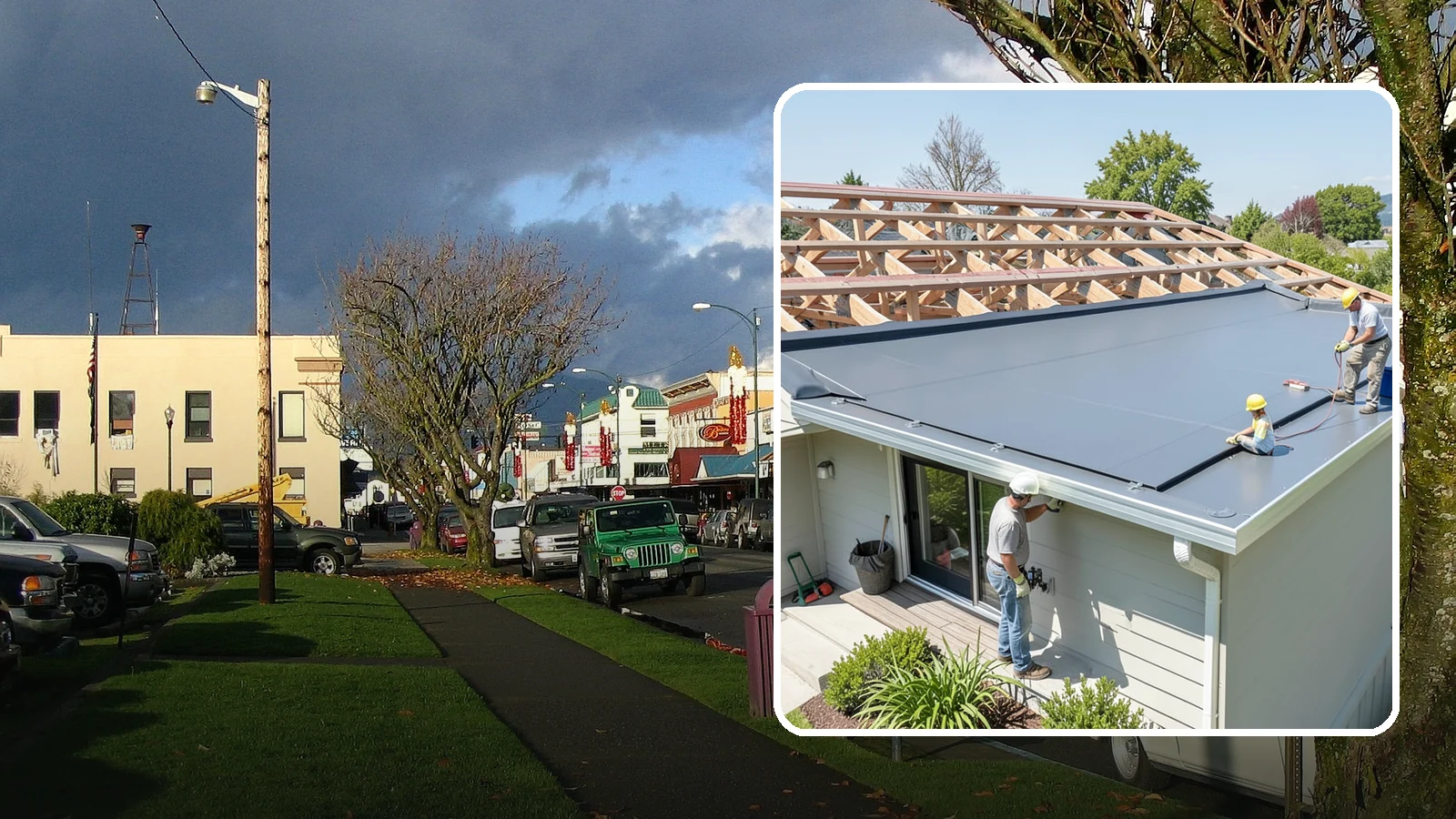 Membrane Roof Installation in Arlington, Snohomish County, WA - A seamless single-ply membrane roof engineered for watertight performance on flat and low-slope surfaces.