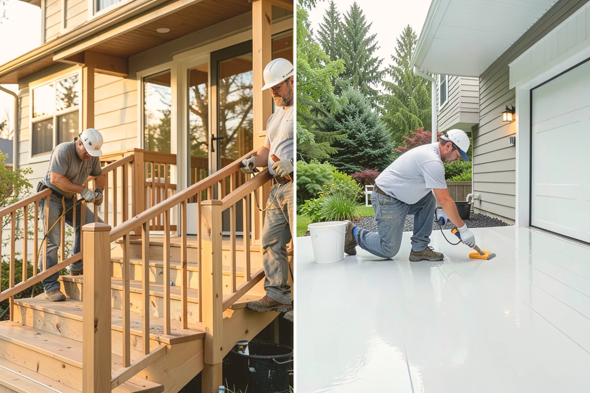 Membrane Roof Installation in Bellevue, King County, WA - Assess the deck, slope, and drainage points