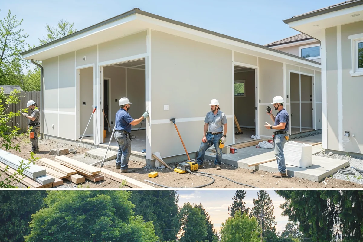 Membrane Roof Installation in Bonney Lake, Pierce County, WA - Mild, dry summer weather is best for membrane adhesion and clean welded seams.