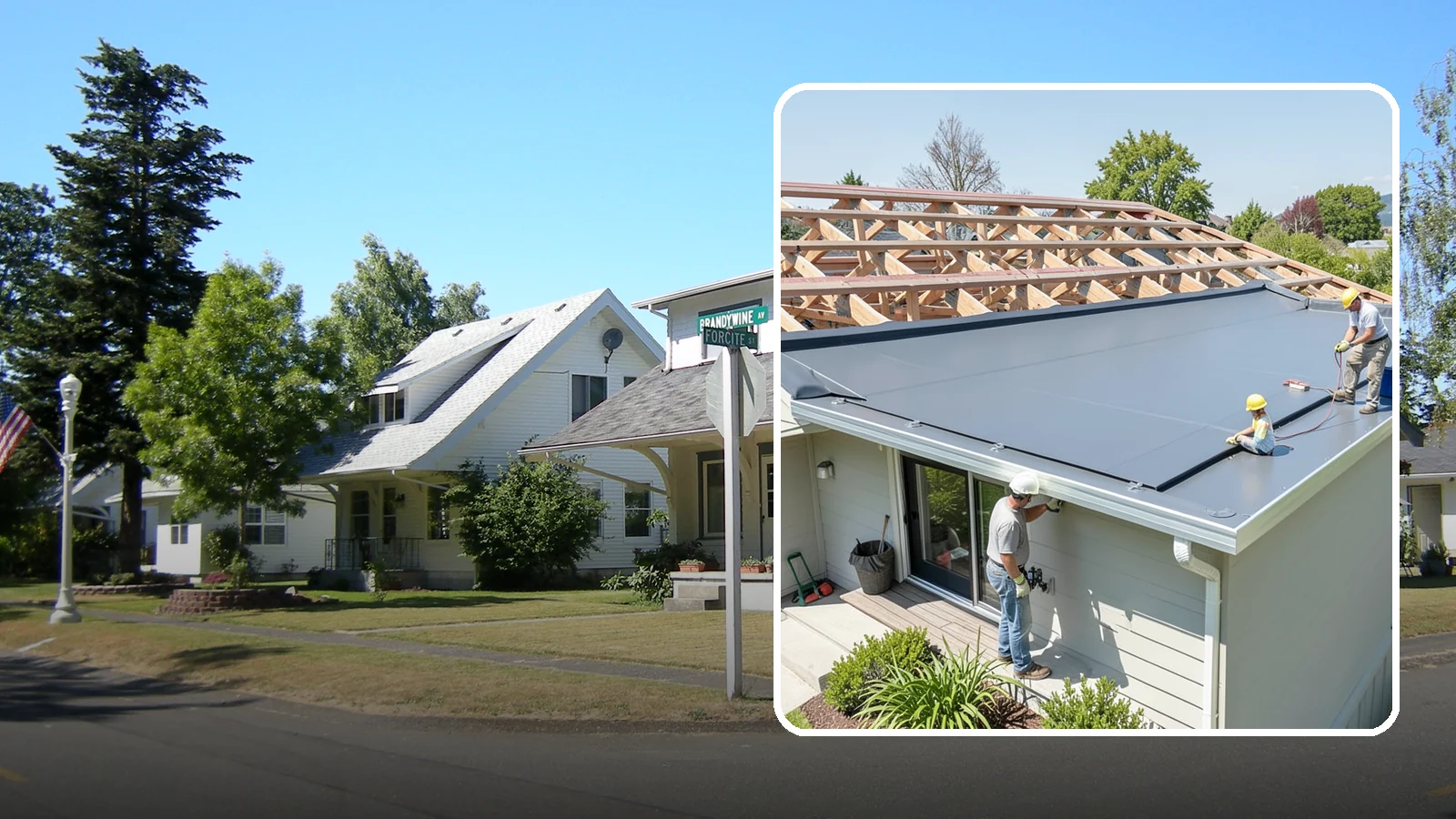 Membrane Roof Installation in DuPont, Pierce County, WA - A seamless single-ply membrane roof engineered for watertight performance on flat and low-slope surfaces.